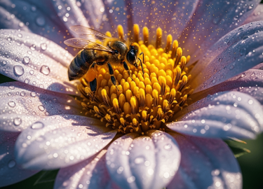 На первый взгляд, это простое пейзажное стихотворение. Но за образом пчелы, собирающей нектар, скрывается глубокая эзотерическая притча о двух уров...